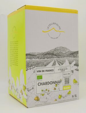 Vin de France Bio Chardonnay Cellier du Pic 5 Litres