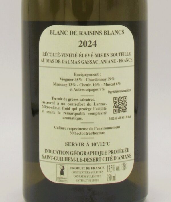 Saint Guilhem Le Désert Blanc Mas de Daumas Gassac 2024