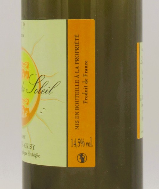 IGP du Calvados Grisy Auxerrois Les Arpents du Soleil 2019