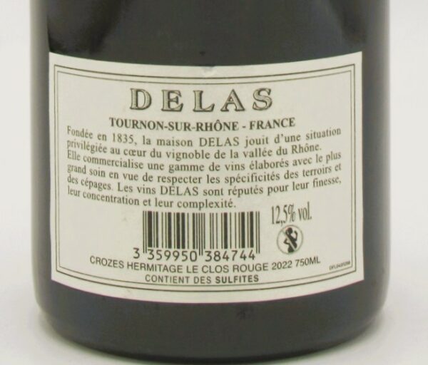 Crozes Hermitage Le Clos Maison Delas 2022