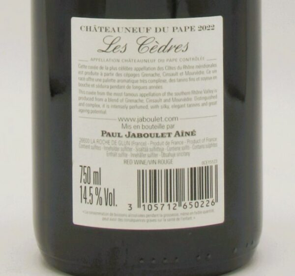 Chateauneuf du Pape Les Cèdres Paul Jaboulet Ainé 2022