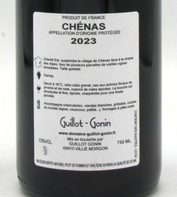 Chenas Domaine Jean Philippe Guillot - Gonin 2023
