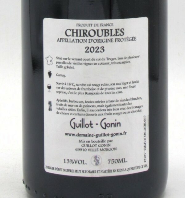 Chiroubles Domaine Corinne Gonin - Guillot 2023