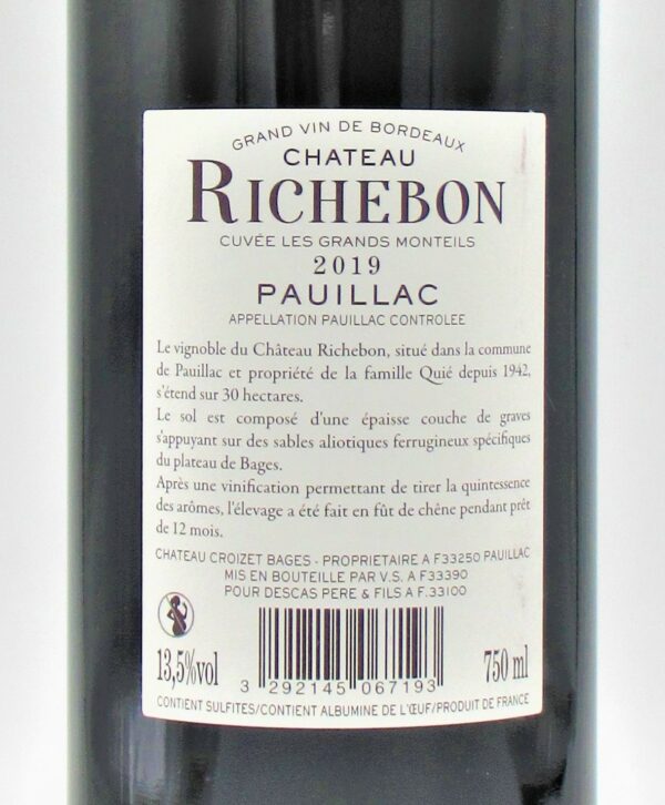 Pauillac Château Richebon 2019