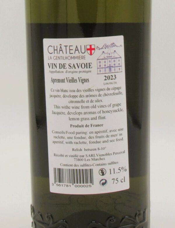 Apremont Vieilles Vignes Chateau La Gentilhommière 2023